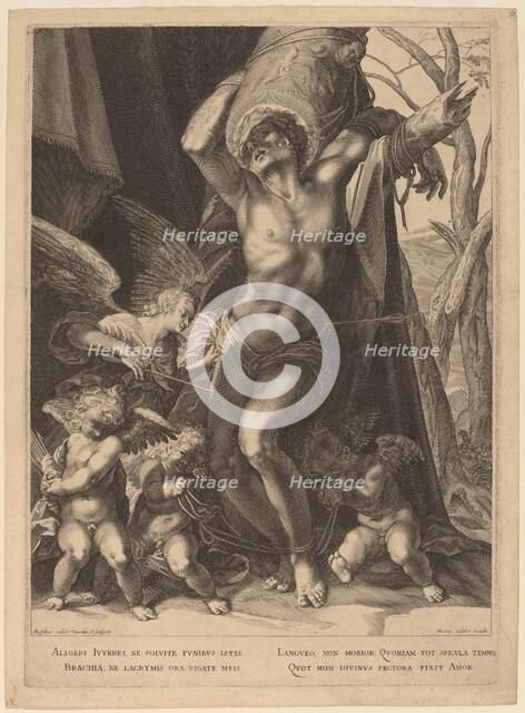 The Martyrdom of Saint Sebastian, c. 1620. Creator: Aegidius Sadeler II.