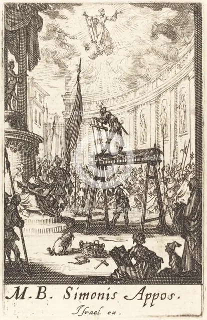 The Martyrdom of Saint Simon, c. 1634/1635. Creator: Jacques Callot.
