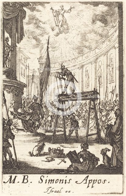 The Martyrdom of Saint Simon, c. 1634/1635. Creator: Jacques Callot.