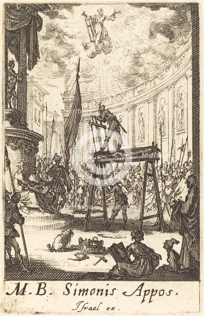 The Martyrdom of Saint Simon, c. 1634/1635. Creator: Jacques Callot.