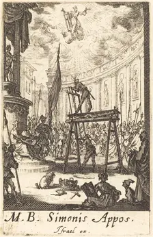 The Martyrdom of Saint Simon, c. 1634/1635. Creator: Jacques Callot