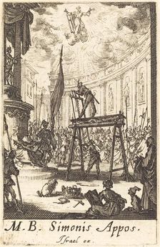 The Martyrdom of Saint Simon, c. 1634/1635. Creator: Jacques Callot
