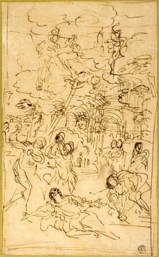 The Martyrdom of Saint Stephen, c.1660. Creator: Pietro da Cortona