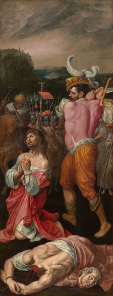 The Martyrdom of Saints Cosmas and Damian. Altarpiece. Creator: Ambrosius Francken I