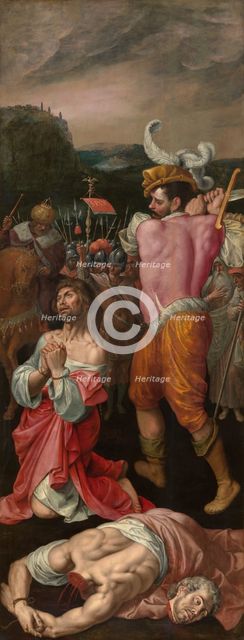 The Martyrdom of Saints Cosmas and Damian. Altarpiece. Creator: Ambrosius Francken I.