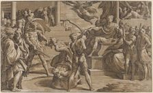 The Martyrdom of Saints Peter and Paul, c. 1530. Creator: Antonio da Trento
