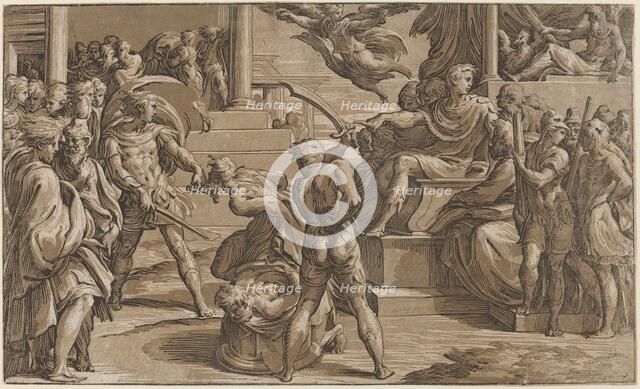 The Martyrdom of Saints Peter and Paul, c. 1530. Creator: Antonio da Trento.