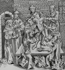 The Martyrdom of Simon of Trent, (1472-1475), Italian infant protagonist of a blood..., 1493 (1878). Creator: Unknown