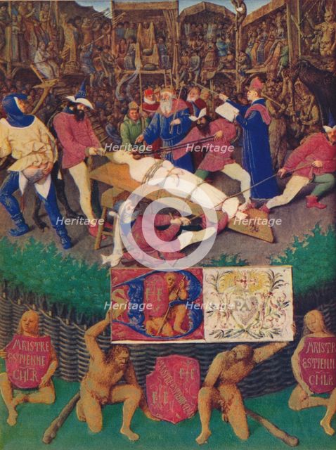 'The Martyrdom of St. Apolline', c1455, (1939). Creator: Jean Fouquet.