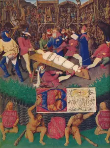 The Martyrdom of St. Apolline c1455, (1939). Creator: Jean Fouquet