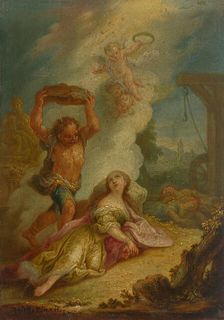 The Martyrdom of St. Catherine, 1767. Creator: Jozef Adam Molck