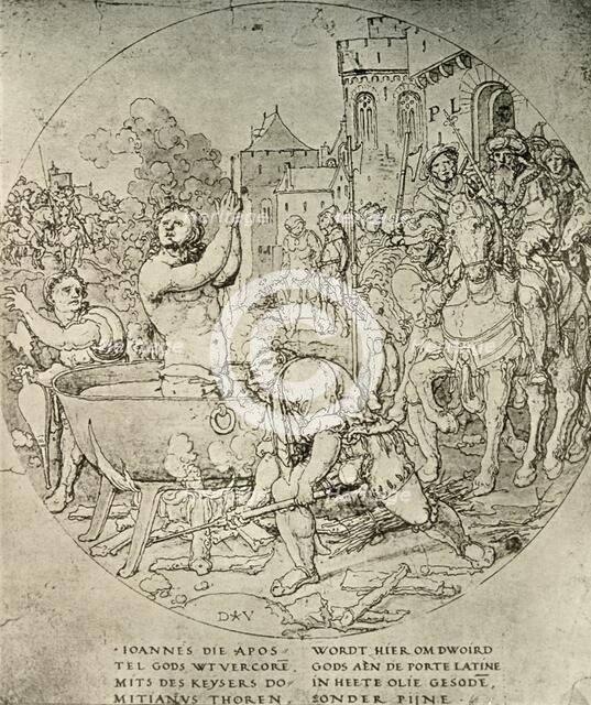 'The Martyrdom of St John the Evangelist', c17th century, (1908). Creator: Unknown.