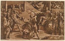The Martyrdom of St. Peter and St. Paul, c. 1527-1530/1531. Creator: Antonio da Trento (Italian, c. 1508-c. 1550)