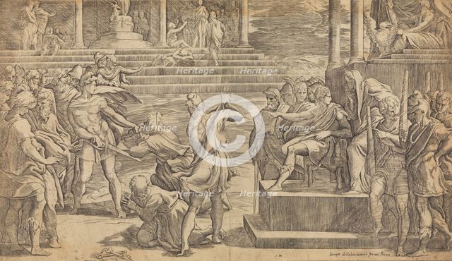 The Martyrdom of St. Peter and St. Paul, ca. 1527. Creator: Giovanni Jacopo Caraglio.