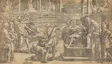 The Martyrdom of St. Peter and St. Paul, ca. 1527. Creator: Giovanni Jacopo Caraglio