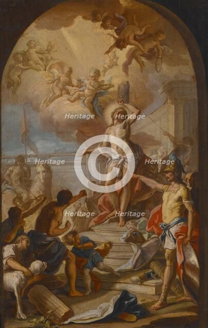 The Martyrdom of St Sebastian, about 1780. Creator: Giacinto Diana.
