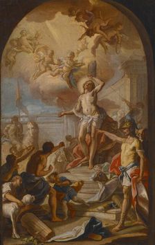 The Martyrdom of St Sebastian, about 1780. Creator: Giacinto Diana