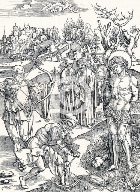 The Martyrdom of St Sebastian', c1495 (1906). Artist: Albrecht Durer.