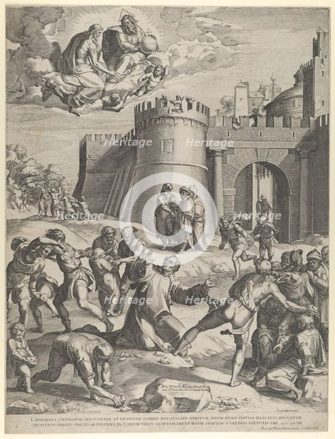 The Martyrdom of St Stephen, 1576. Creator: Cornelis Cort.