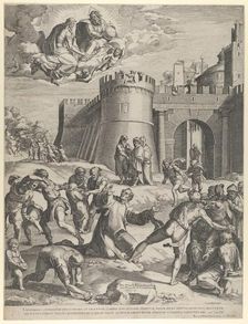 The Martyrdom of St Stephen, 1576. Creator: Cornelis Cort