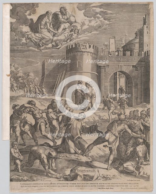 The Martyrdom of St Stephen, 1576. Creator: Cornelis Cort.