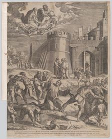 The Martyrdom of St Stephen, 1576. Creator: Cornelis Cort