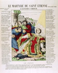 The martyrdom of St Stephen, c36 (19th century)