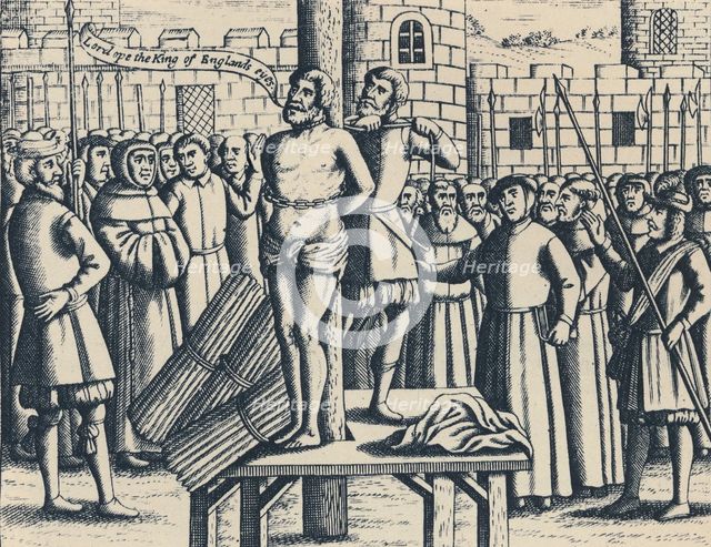 'The Martyrdome of Master William Tindall in Flanders by Vilvord Castle', 1563, (1947). Artist: Unknown.