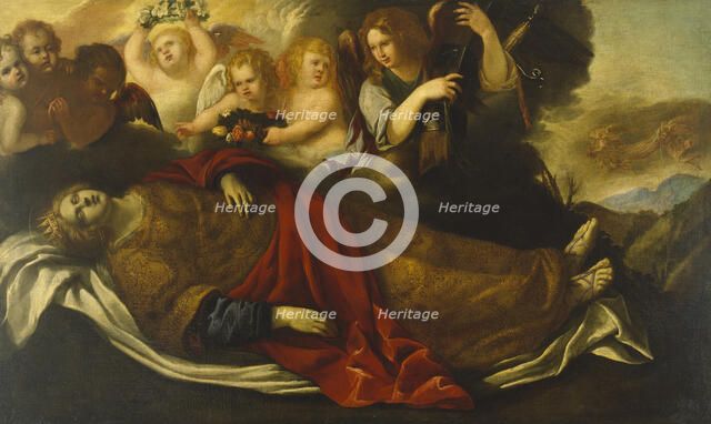 The Martyred St. Catherine of Alexandria with Angels, 1625-1650. Creator: Unknown.
