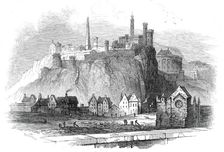 The Martyr's Obelisk, Edinburgh - (from the parapet of North Bridge), 1845. Creator: Smyth