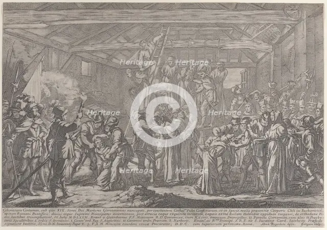 The Martyrs of Gorchum, 1630-87. Creator: Francois Collignon.