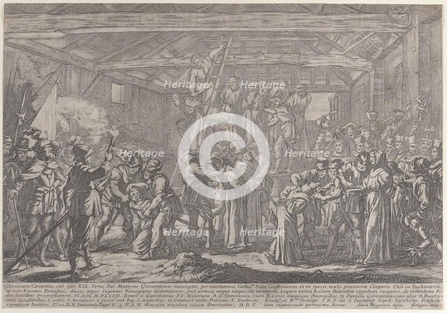 The Martyrs of Gorchum, 1630-87. Creator: Francois Collignon.