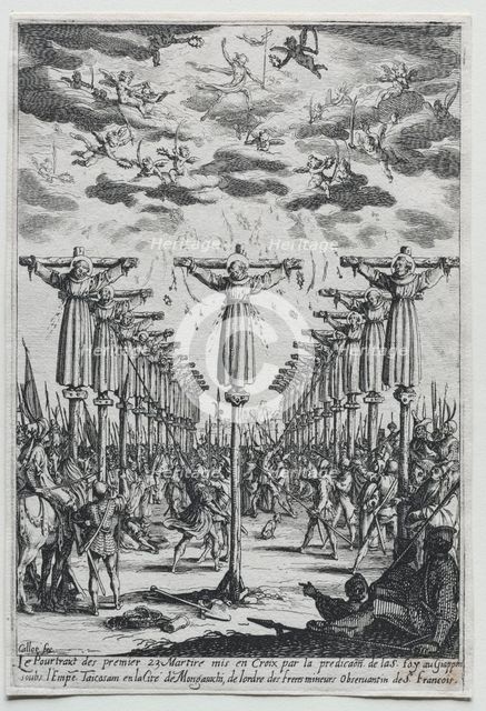 The Martyrs of Japan, 1600s. Creator: Jacques Callot (French, 1592-1635).