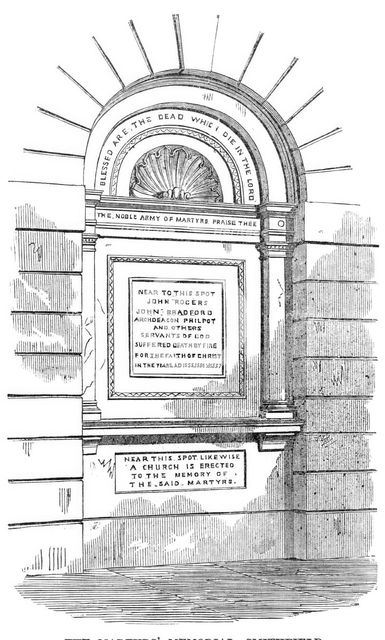 The Martyrs' Memorial, Smithfield, 1870. Creator: Unknown.