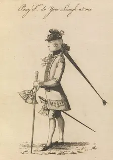 The Martial Macaroni, November 6, 1771. Creator: Matthew Darly