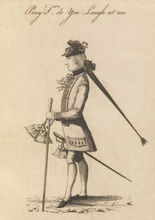 The Martial Macaroni, November 6, 1771. Creator: Matthew Darly