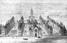 The Marylebone Infirmary, Notting-Hill, opened by the Prince and Princess of Wales, 1881. Creator: Crane