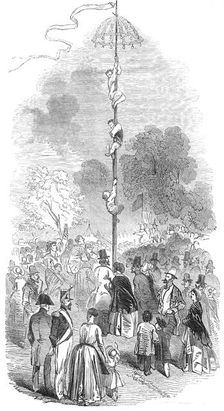 The Mat de Cocagne, 1845. Creator: Unknown