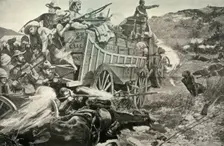 The Matabele War - Defending a Laager 1900. Creator: Richard Caton Woodville II