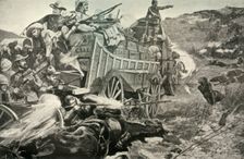 The Matabele War - Defending a Laager 1900. Creator: Richard Caton Woodville II