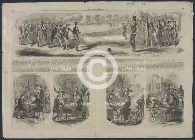 The Match between the Sophs and Freshmen , 1857. Creator: Winslow Homer (American, 1836-1910).