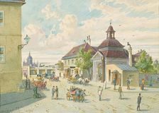 The Matzleinsdorfer Line in Vienna (corner of Margarethenringe and Matzleinsdorfer Platz), 1892. Creator: Franz Gerasch