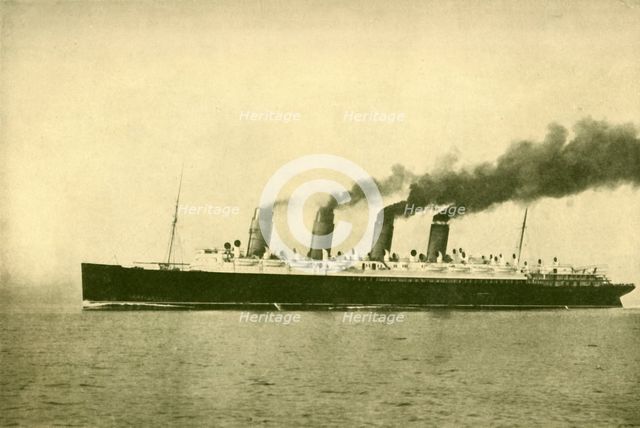 'The "Mauretania" (Cunard Line), 30,696 Tons', c1930. Creator: Unknown.