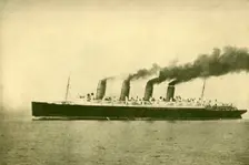 The "Mauretania" (Cunard Line), 30,696 Tons c1930. Creator: Unknown