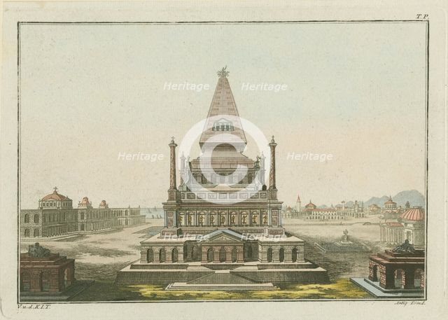 The Mausoleum at Halicarnassus, 1801. Creator: Fischer von Erlach, Joseph Emanuel (1693-1742).