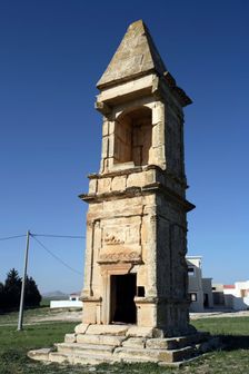 The mausoleum of the Julii, Maktar, Tunisia. Creator: Samuel Magal