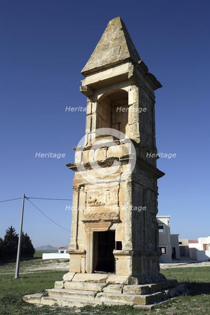 The mausoleum of the Julii, Maktar, Tunisia. Artist: Samuel Magal