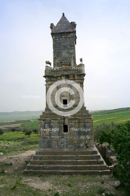The Mausoleum of Ateban, Dougga (Thugga), Tunisia. Creator: Samuel Magal.
