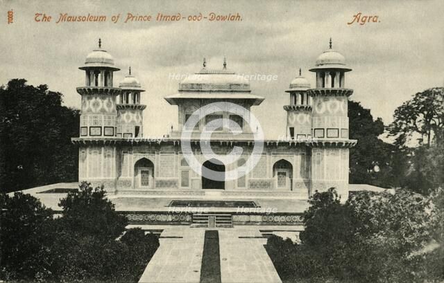 'The Mausoleum of Prince Itmad-ood-Dowlah. Agra'.  Creator: Unknown.