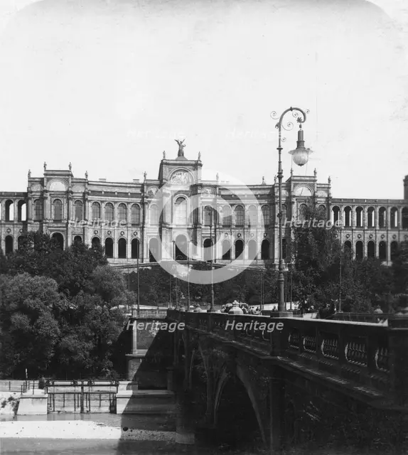 The Maximilianeum, Munich, Germany, c1900.Artist: Wurthle & Sons